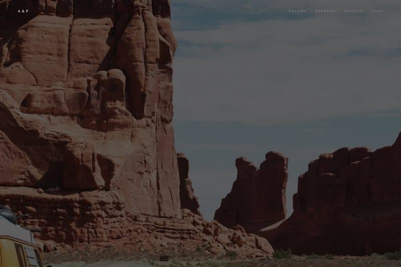 Carbon Frost wedding website template preview